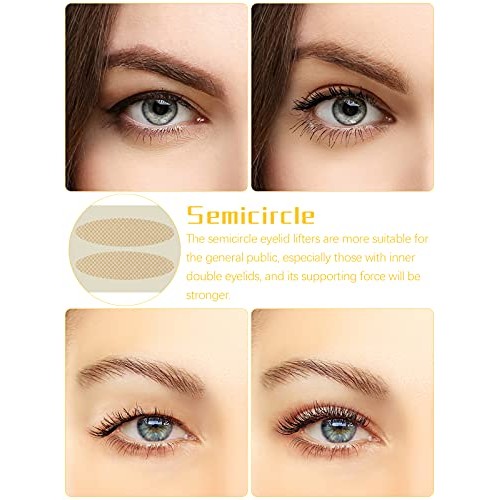 1800 Pieces Breathable Eyelid Tape, Lorvain 3 Rolls Invisible Eye Stickers St...