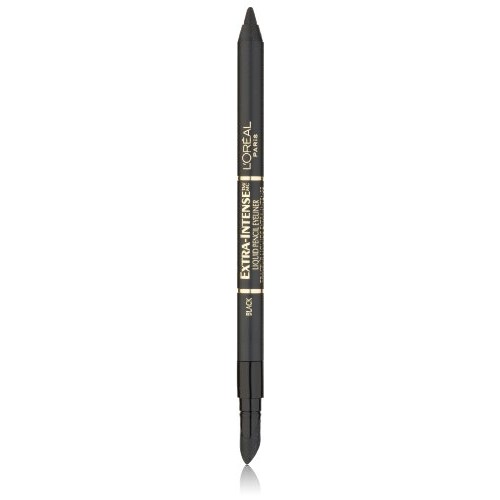 L'Oreal Paris Extra-Intense Pencil Eyeliner, Black, 0.03 oz; (Packaging May V...