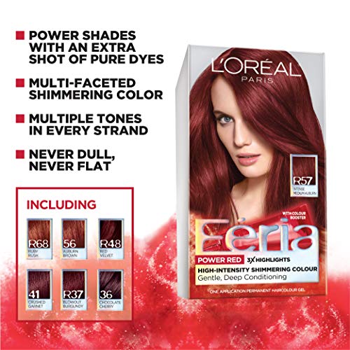 L'Oreal Paris Feria Multi-Faceted Shimmering Permanent Hair Color, 41 Crushed...