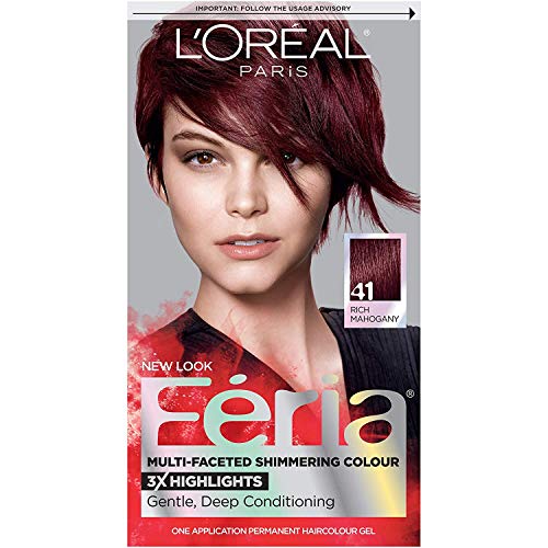 L'Oreal Paris Feria Multi-Faceted Shimmering Permanent Hair Color, 41 Crushed...