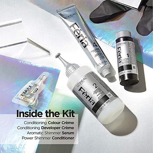 L'Oreal Paris Feria Multi-Faceted Shimmering Permanent Hair Color, B61 Downto...