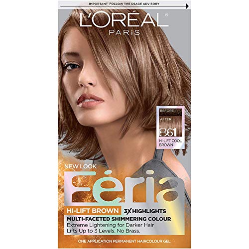L'Oreal Paris Feria Multi-Faceted Shimmering Permanent Hair Color, B61 Downto...