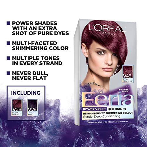 L'Oreal Paris Feria Multi-Faceted Shimmering Permanent Hair Color Hair Dye, V...