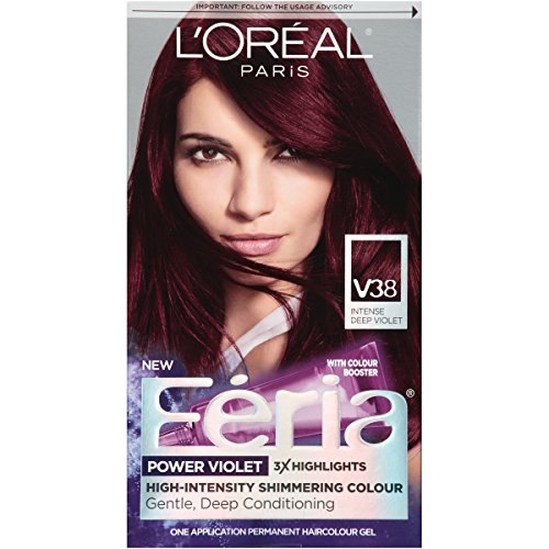 L'Oreal Paris Feria Multi-Faceted Shimmering Permanent Hair Color Hair Dye, V...