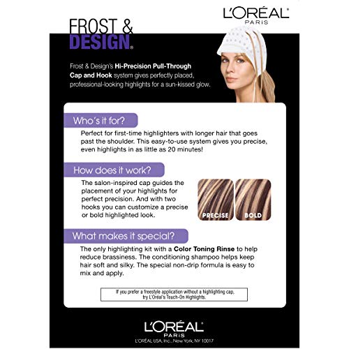L'Oreal Paris Frost and Design Cap Hair Highlights For Long Hair, H85 Champag...