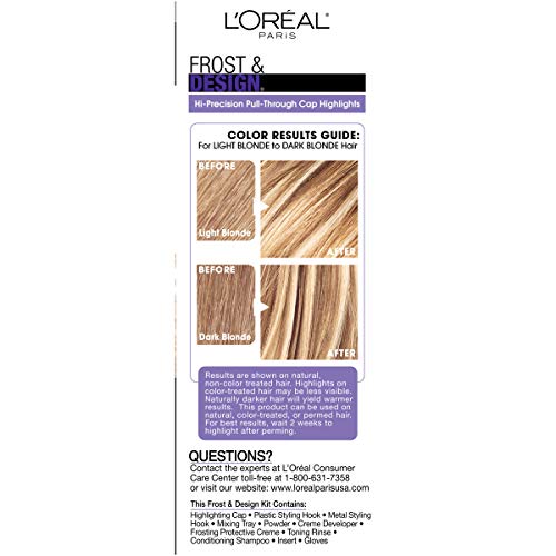L'Oreal Paris Frost and Design Cap Hair Highlights For Long Hair, H85 Champag...