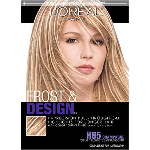 L'Oreal Paris Frost and Design Cap Hair Highlights For Long Hair, H85 Champag...