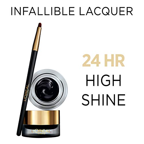 L'Oreal Paris Infallible Lacquer Eyeliner, Blackest Black (Packaging May Vary)