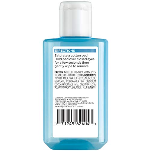 L'Oreal Paris Skincare Dermo-Expertise Oil-Free Eye Makeup Remover, Gentle Ey...