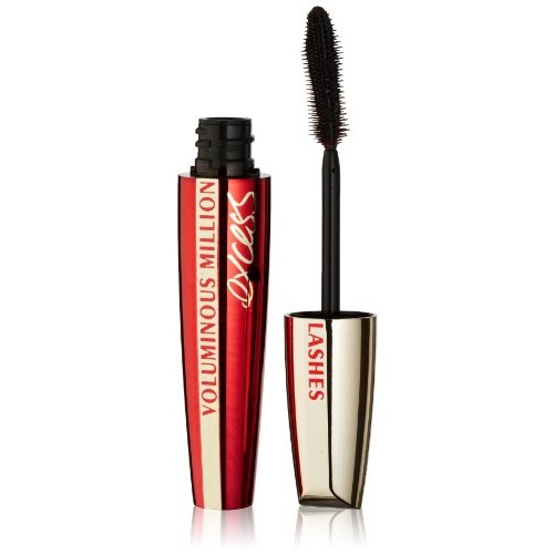 L'Oreal Paris Voluminous Million Lashes Excess Washable Mascara, Black, 0.31 ...