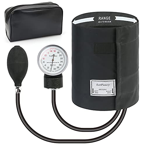 Aneroid Sphygmomanometer by LotFancy, X -Large Thigh BP Cuff(16-26in), Profes...