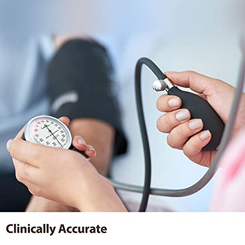 LotFancy Manual Blood Pressure Monitor, Adult Cuff (10"-16"), Aneroid Sphygmo...