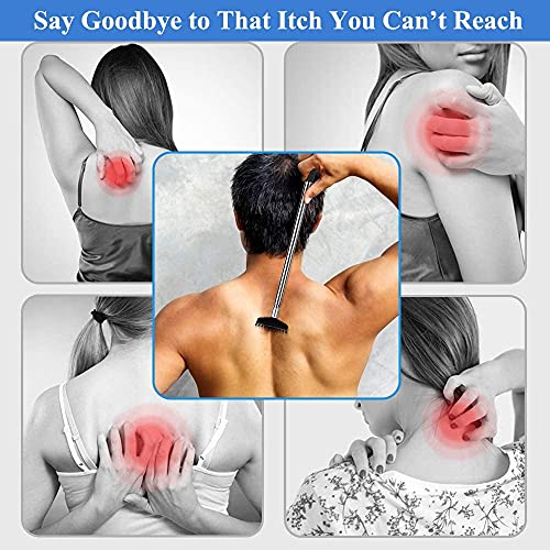 2-Pack Extendable Back Scratcher, Oversized Metal Telescoping Back Scratcher ...