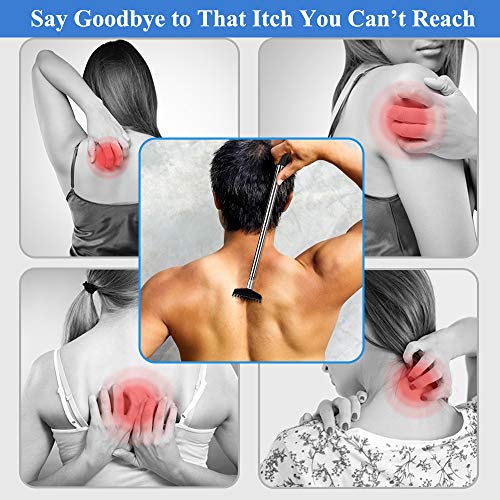 Extendable Back Scratcher, Oversized Metal Stainless Steel Telescoping Back S...