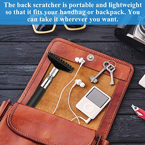 Extendable Back Scratcher, Oversized Metal Stainless Steel Telescoping Back S...
