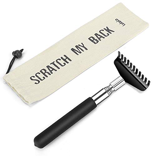 Extendable Back Scratcher, Oversized Metal Stainless Steel Telescoping Back S...