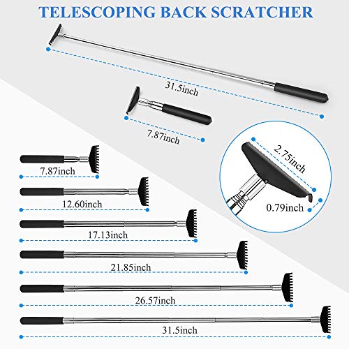 Oversized Portable Extendable Back Scratcher, Upgraded Metal Stainless Steel ...