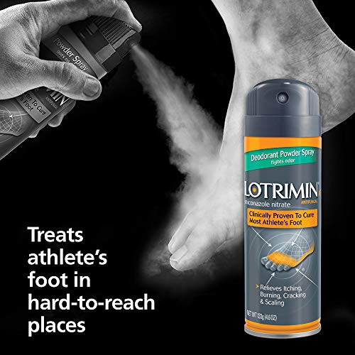 Lotrimin AF Athlete's Foot Deodorant Antifungal Powder Spray, Miconazole Nitr...
