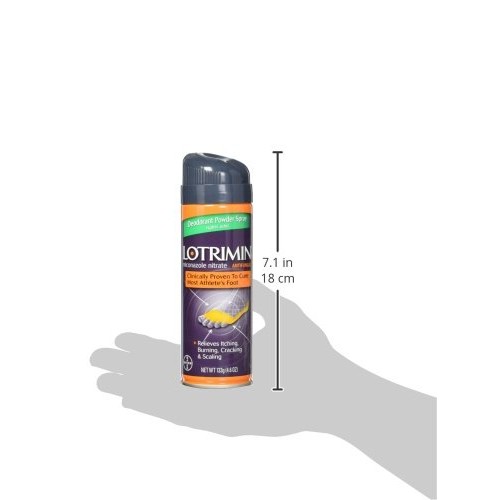Lotrimin AF Athlete's Foot Deodorant Antifungal Powder Spray, Miconazole Nitr...