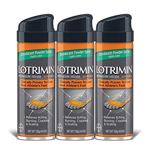 Lotrimin AF Athlete's Foot Deodorant Antifungal Powder Spray, Miconazole Nitr...