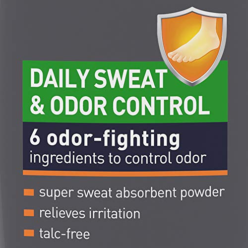 Lotrimin Daily Sweat & Odor Control Medicated Foot Powder, Topical Starch Ski...