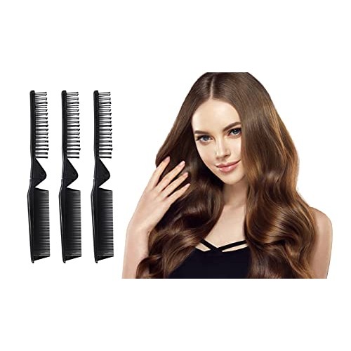 LOUISE MAELYS Portable Travel Folding Hair Brush Compact Pocket Hair Comb Dou...