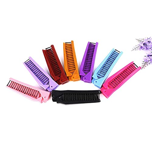 LOUISE MAELYS Portable Travel Folding Hair Brush Compact Pocket Hair Comb Dou...