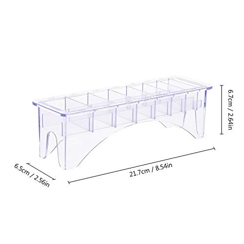 8 Grid Base Box For Universal Hair Clipper Limit Comb Guide Attachment Size B...