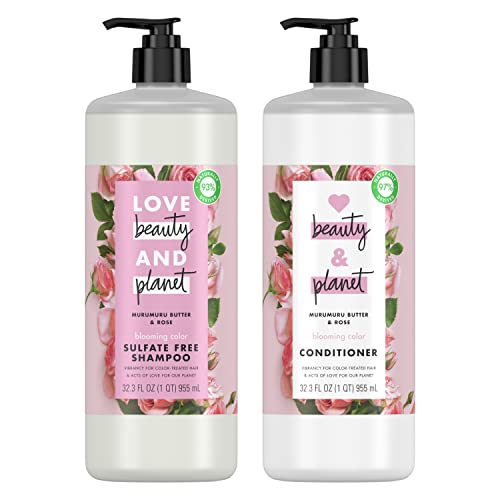 Love Beauty and Planet Blooming Color Sulfate-Free Shampoo and Conditioner fo...