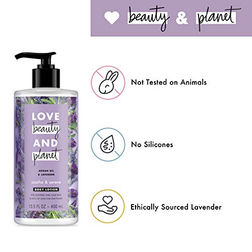 Love Beauty And Planet Body Lotion Argan Oil and Lavender 13.5 oz, 3 Count