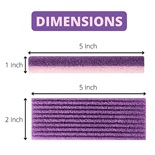 Love Natural Pumice Stone for Feet - Ultimate 2-in-1 Scrubber and Professiona...