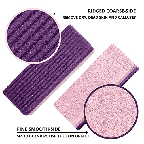 Love Natural Pumice Stone for Feet - Ultimate 2-in-1 Scrubber and Professiona...