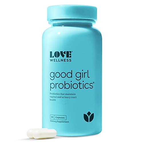 Love Wellness Good Girl Vaginal Probiotics, 60 Capsules - Women's Probiotic S...