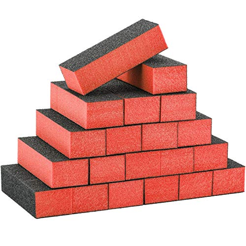 20 Pack Nail Polish Buffer Block Sanding Buffing Nail Files Pedicure Manicure...