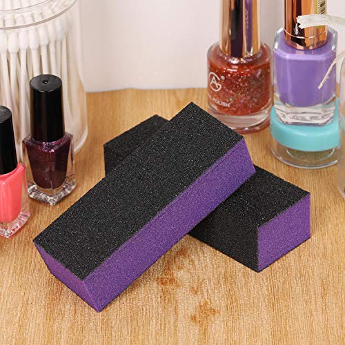 20 Pack Professional Nail Buffer Blocks Sanding Buffing Nail Files Pedicure M...