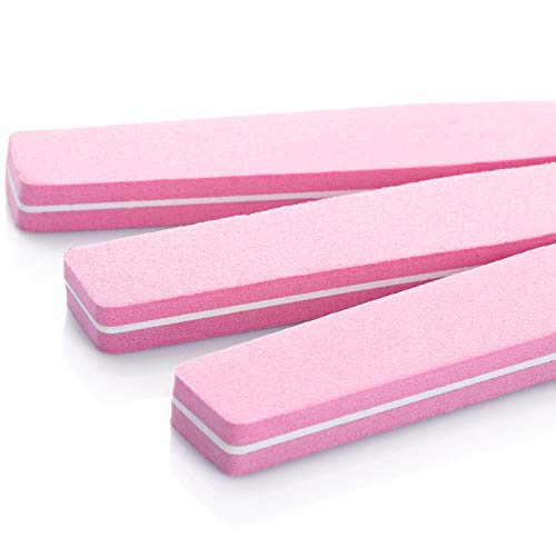 20Pcs Nail Buffers Block Files Sponge Washable Double Sided 100/180 Sanding B...