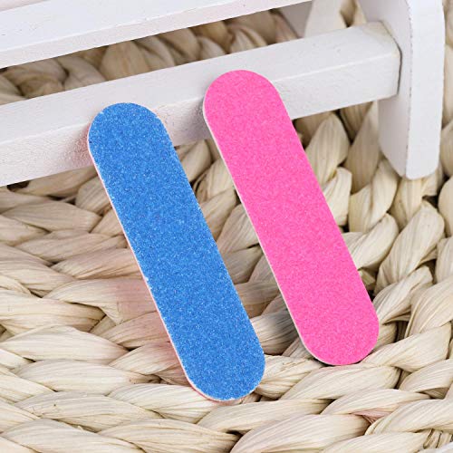 300 Pack Mini Disposable Nail Files Double Sided Emery Boards Manicure Pedicu...
