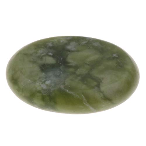 LoveinDIY 2 x Professional Massage Stones, Hot Olive Jade Stones - Essential ...
