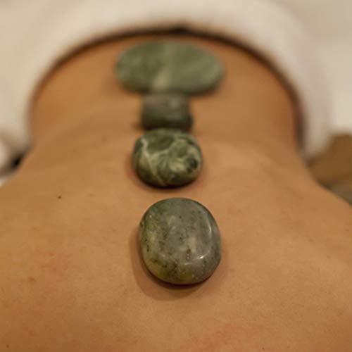 LoveinDIY 2 x Professional Massage Stones, Hot Olive Jade Stones - Essential ...