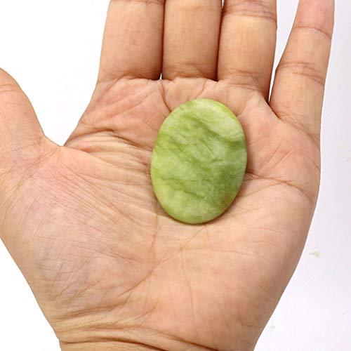 LoveinDIY 2 x Professional Massage Stones, Hot Olive Jade Stones - Essential ...