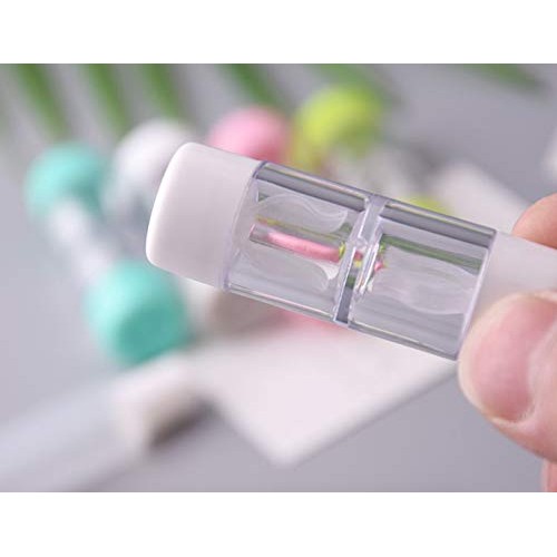 6- Pack Contact Lens Storage Kit, Portable Box with Gentle Holders for Any Co...