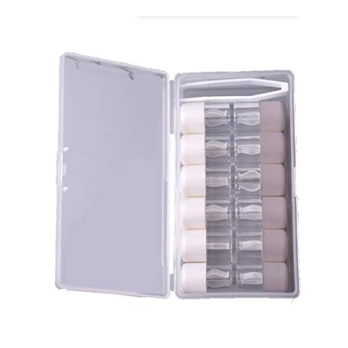 6- Pack Contact Lens Storage Kit, Portable Box with Gentle Holders for Any Co...