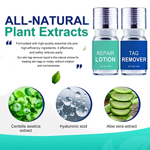 Skin Tag Remover, Wart & Mole Remover, Natural Plant Extracts, Easy to Apply,...