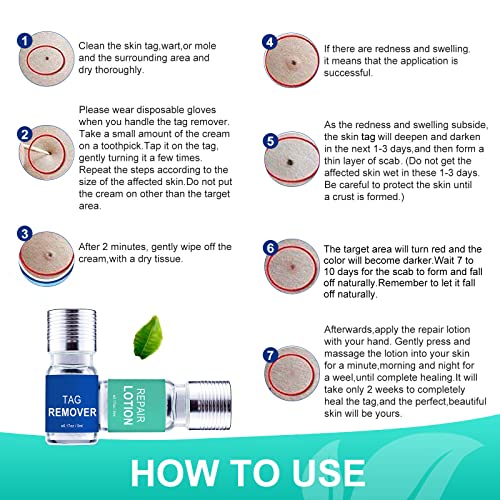 Skin Tag Remover, Wart & Mole Remover, Natural Plant Extracts, Easy to Apply,...