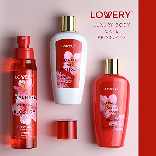 Bath and Body Gift Set for Women - Japanese Cherry Blossom Home Spa Set with ...