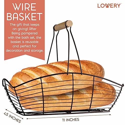 Bath and Body Set for Women, Vanilla Coconut Birthday Gift Basket, 13pc Spa G...