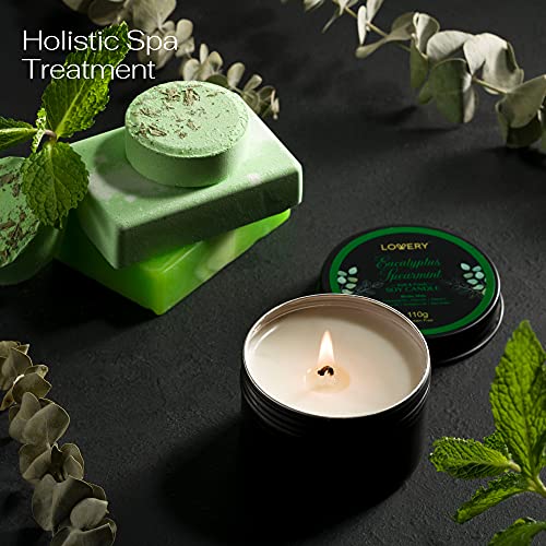 Eucalyptus Spearmint Bath Set - Luxury Aromatherapy Home Spa Set with Natural...