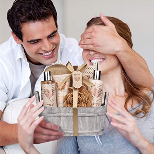 Spa Gift Basket – Bath and Body Set with Vanilla Fragrance by Lovestee - Bath...