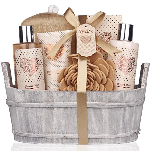 Spa Gift Basket – Bath and Body Set with Vanilla Fragrance by Lovestee - Bath...