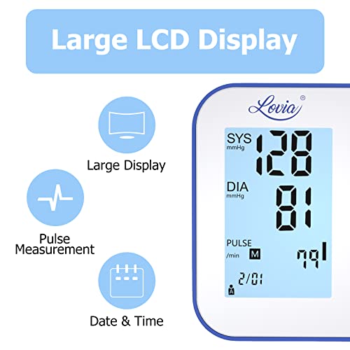 Blood Pressure Monitor Upper Arm, LOVIA Accurate Automatic Digital BP Machine...